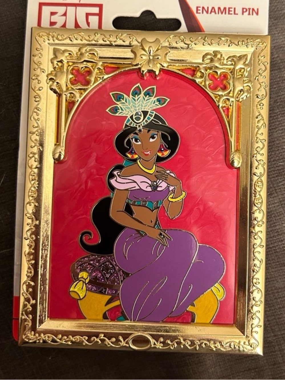 Disney Aladdin Jasmine framed fantasy pin